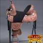 TW101MRO-F HILASON TREELESS WESTERN LEATHER TRAIL BARREL RACING HORSE SADDLE 17"