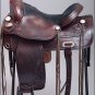 TO107ADB-F HILASON TREELESS WESTERN LEATHER TRAIL PLEASURE RIDING SADDLE 16"