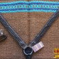 HILASON WESTERN LEATHER HORSE BREAST COLLAR BROWN BARB WIRE