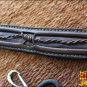 HILASON WESTERN LEATHER HORSE BREAST COLLAR BROWN BARB WIRE