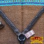 HILASON WESTERN LEATHER HORSE BREAST COLLAR BROWN BARB WIRE