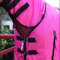75" HILASON POLY AIRFLOW MESH HORSE FLY SHEET W/ NECK COVER & BELLY WRAP PINK