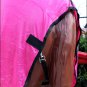 75" HILASON POLY AIRFLOW MESH HORSE FLY SHEET W/ NECK COVER & BELLY WRAP PINK