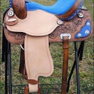 TT301DBF- HILASON FLEX-TREE BARREL RACING TRAIL RIDING WESTERN SADDLE 15"