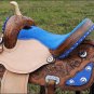 TT301DBF- HILASON FLEX-TREE BARREL RACING TRAIL RIDING WESTERN SADDLE 15"