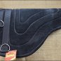 SP203F- HILASON HORSEMANSHIP LEATHER BAREBACK WESTERN TREELESS SADDLE PAD BLACK