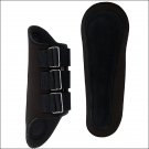 WEAVER BLACK NEOPRENE HORSE LEG SPLINT BOOTS SUEDE PADDING