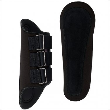 WEAVER BLACK NEOPRENE HORSE LEG SPLINT BOOTS SUEDE PADDING