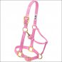 PINK WEAVER ORIGINAL ADJUSTABLE CHIN THROAT SNAP HALTER 3/4" SUCKLING