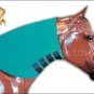 MEDIUM HILASON TURQUOISE HEAVY DUTY HORSE NEOPRENE NECK SWEAT WRAP GROOMING TACK
