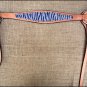 HILASON WESTERN LEATHER HORSE BREAST COLLAR HAND PAINT PURPLE ZEBRA