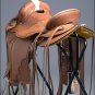 RS112-F HILASON WESTERN LEATHER BIG KING WADE RANCH COWBOY ROPING SADDLE 15"