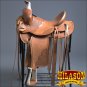 RS112-F HILASON WESTERN LEATHER BIG KING WADE RANCH COWBOY ROPING SADDLE 15"