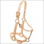 SAND WEAVER WESTERN TACK ADJUSTABLE HORSE HALTER 1" AVERAGE HORSE BRASS SNAP