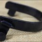 HILASON BLACK STEEL MEN ROPER SPURS PLAIN BAND ROSEBUD ROWELS