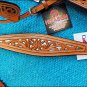 V1 HILASON LEATHER WESTERN HORSE ONE EAR BRIDLE HEADSTALL BREAST COLLAR TAN