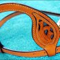 V1 HILASON LEATHER WESTERN HORSE ONE EAR BRIDLE HEADSTALL BREAST COLLAR TAN