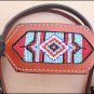 HILASON WESTERN LEATHER BREAST COLLAR HEADSTALL MAHOGANY BEADED HAIR TASSEL