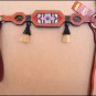 HILASON WESTERN LEATHER BREAST COLLAR HEADSTALL MAHOGANY BEADED HAIR TASSEL
