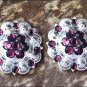 1 AMETHYST CRYSTAL BERRY CONCHO RHINESTONE HEADSTALL SADDLE TACK BLING COWGIRL
