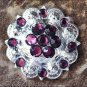 1 AMETHYST CRYSTAL BERRY CONCHO RHINESTONE HEADSTALL SADDLE TACK BLING COWGIRL