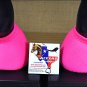 JT11102 MEDIUM TOUGH 1 NO TURN QUICK WRAP VENTED NEOPRENE HORSE BELL BOOTS PINK