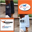 LARGE BLACK WHITE PROFESSIONAL CHOICE VTECH BALLISTIC PROTECTION HORSE LEG BOOT