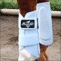 LARGE BLACK WHITE PROFESSIONAL CHOICE VTECH BALLISTIC PROTECTION HORSE LEG BOOT