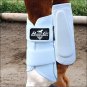 LARGE BLACK WHITE PROFESSIONAL CHOICE VTECH BALLISTIC PROTECTION HORSE LEG BOOT