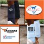 LARGE BLACK WHITE PROFESSIONAL CHOICE VTECH BALLISTIC PROTECTION HORSE LEG BOOT