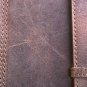 GLANOR TOUGH RUSTIC CHESTNUT BROWN VINTAGE LEATHER BRIEFCASE BACKPACK LAPTOP BAG