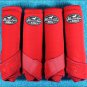SMALL PROFESSIONAL CHOICE VENTECH SPORT BOOTS BELL HALTER REINS HORSE CRIMSON