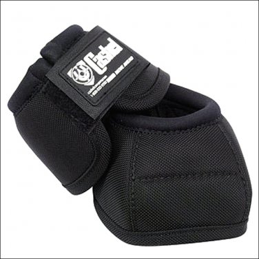 SMALL CLASSIC EQUINE HORSE LEG 1000D NYLON CELL NO TURN BELL BOOTS PAIR BLACK