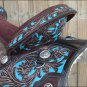 OS204RO 15" HILASON WESTERN LEATHER BARREL RACING TRAIL PLEASURE HORSE SADDLE