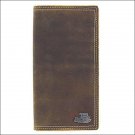 JUSTIN WESTERN TRI FOLD LEATHER MENS WALLLET BENT RAIL TAN