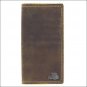 JUSTIN WESTERN TRI FOLD LEATHER MENS WALLLET BENT RAIL TAN