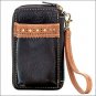 AMERICAN WEST BANDANA CASTLE ROCK LADIES CELL PHONE CASE WALLET PURSE BAG TAN