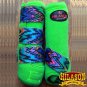 SMALL HILASON ZIGZAG LIME HORSE FRONT LEG PROTECTION ULTIMATE SPORTS BOOT PAIR