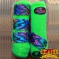 SMALL HILASON ZIGZAG LIME HORSE FRONT LEG PROTECTION ULTIMATE SPORTS BOOT PAIR