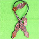 HILASON WESTERN LEATHER HORSE ONE EAR BRIDLE HEADSTALL MAHOGANY