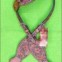 HILASON WESTERN LEATHER HORSE ONE EAR BRIDLE HEADSTALL MAHOGANY