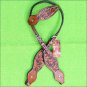 HILASON WESTERN LEATHER HORSE ONE EAR BRIDLE HEADSTALL MAHOGANY