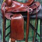 OS104MRED-F HILASON WESTERN BIG KING WADE RANCH COWBOY TRAIL ROPING SADDLE 15"