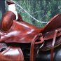 OS104MRED-F HILASON WESTERN BIG KING WADE RANCH COWBOY TRAIL ROPING SADDLE 15"