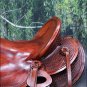OS104MRED-F HILASON WESTERN BIG KING WADE RANCH COWBOY TRAIL ROPING SADDLE 15"