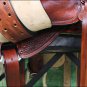 OS104MRED-F HILASON WESTERN BIG KING WADE RANCH COWBOY TRAIL ROPING SADDLE 15"