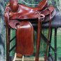OS104MRED-F HILASON WESTERN BIG KING WADE RANCH COWBOY TRAIL ROPING SADDLE 15"