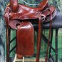 OS104MRED-F HILASON WESTERN BIG KING WADE RANCH COWBOY TRAIL ROPING SADDLE 15"
