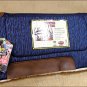 WEAVER SHOCKWAVE BLUE ALL PURPOSE HORSE SADDLE PAD MAIZE FLEECE BOTTOM