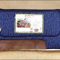 WEAVER SHOCKWAVE BLUE ALL PURPOSE HORSE SADDLE PAD MAIZE FLEECE BOTTOM